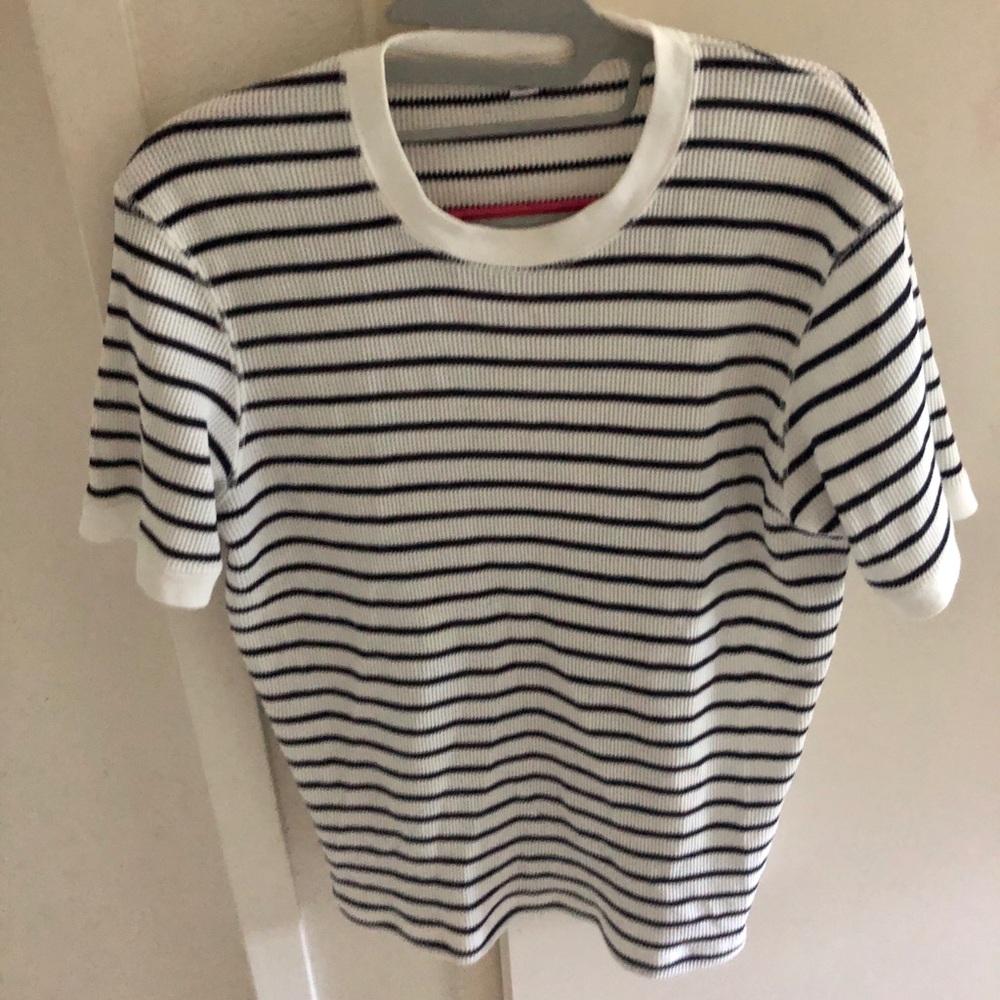 Uniqlo cotton stripe tee NWOT